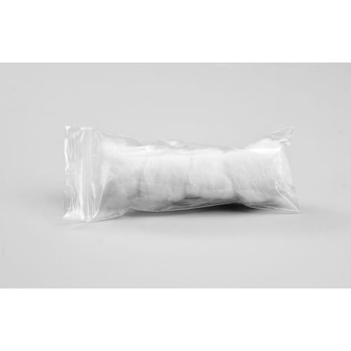 Cotton Balls, White, 4 in Poly Bag